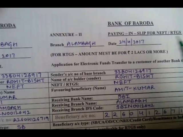 Bank of Baroda Rtgs Charges